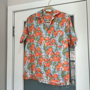 Fiorucci Peach Print Buttondown